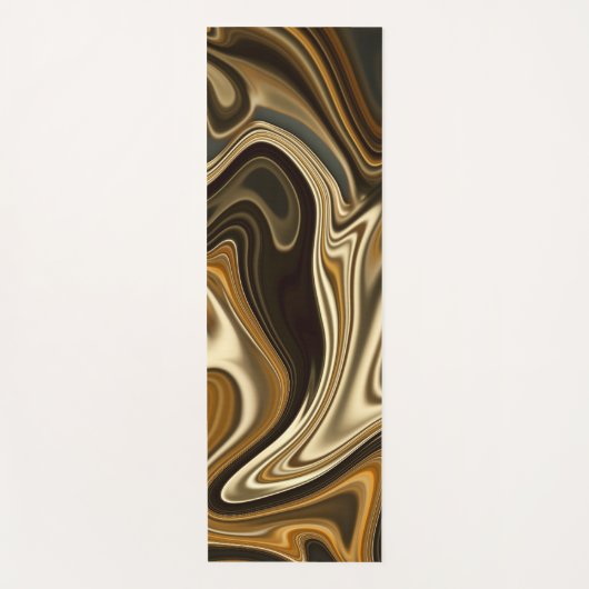 Prachtige marmerstijl - Mont Blanc Brown Yogamat (Voorkant)