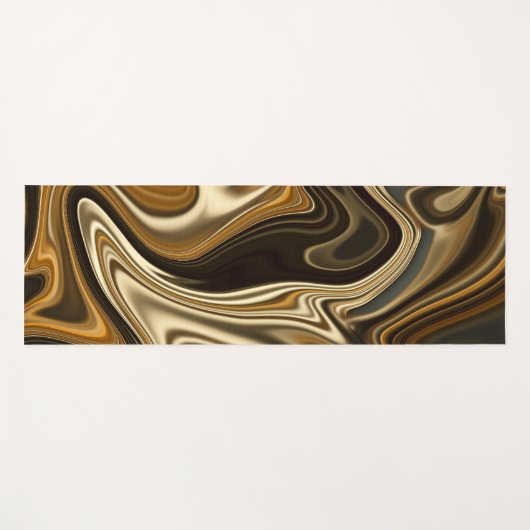 Prachtige marmerstijl - Mont Blanc Brown Yogamat (Voorkant (horizontaal))