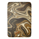 Prachtige marmerstijl - Warm bruin Badmat (Voorkant Verticaal)