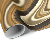 Prachtige marmerstijl - Warm bruin Cadeaupapier (Rol Hoek)