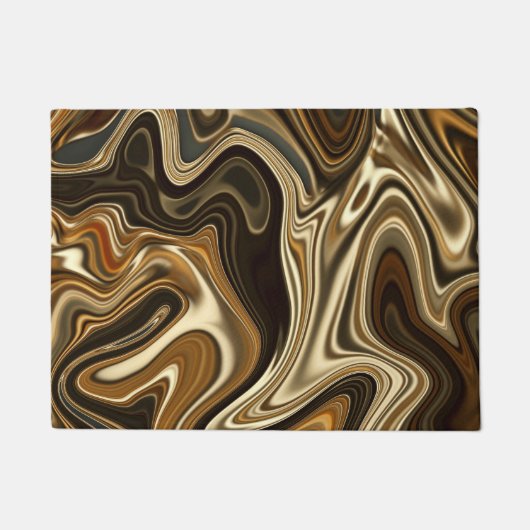 Prachtige marmerstijl - Warm bruin Deurmat (Voorkant)