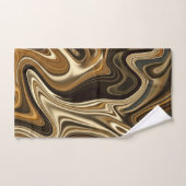 Prachtige marmerstijl - Warm bruin Handdoek (Handdoek)