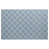 Prachtige Marokkaanse Abstract - Blauw, wit, groen Stof (Fat Quarter)