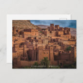 Prachtige Marokkaanse woestijnarchitectuur Kasbah Briefkaart (Voorkant / Achterkant)