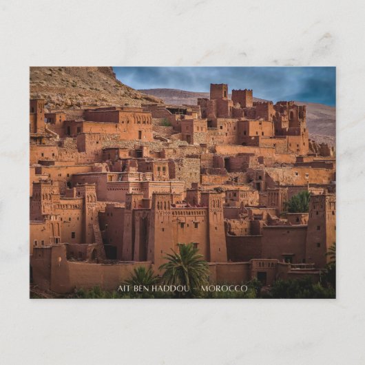Prachtige Marokkaanse woestijnarchitectuur Kasbah Briefkaart (Voorkant)