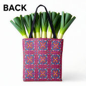 🤩 prachtige maroon en turquoise Azulejos, Tote Bag