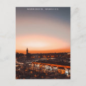 Prachtige Marrakech Red Medina zonsondergang Briefkaart (Voorkant)