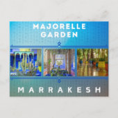 Prachtige Marrakesh Majorelle Tuinarchitectuur Briefkaart (Voorkant)