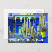 Prachtige Marrakesh Majorelle Tuinarchitectuur Briefkaart (Voorkant / Achterkant)