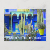 Prachtige Marrakesh Majorelle Tuinarchitectuur Briefkaart (Voorkant)