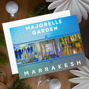 Prachtige Marrakesh Majorelle Tuinarchitectuur Briefkaart