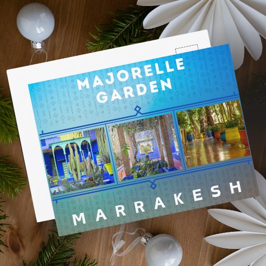 Prachtige Marrakesh Majorelle Tuinarchitectuur Briefkaart