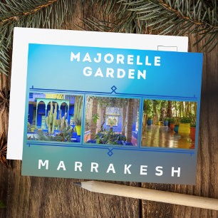 Prachtige Marrakesh Majorelle Tuinarchitectuur Briefkaart
