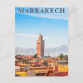 Prachtige Marrakesh Medina Architectuur Koutoubia Briefkaart (Voorkant)