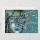 Prachtige Masquerade Party uitnodigingen (Voorkant)