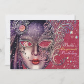 Prachtige Masquerade Party uitnodigingen (Voorkant)