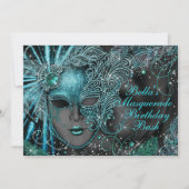 Prachtige Masquerade Party uitnodigingen (Voorkant)