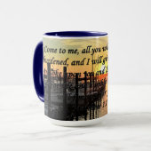 PRACHTIGE MATTHEÜS 11:28 ZONSONDERGANG OVER HET ME MOK (Voorkant links)