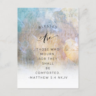 Prachtige Matthew 5:4 ansichtkaart: Inspirerend Briefkaart