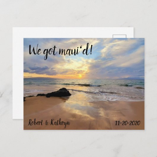 Prachtige Maui Beach We hebben Maui d'd Briefkaart (Voorkant / Achterkant)