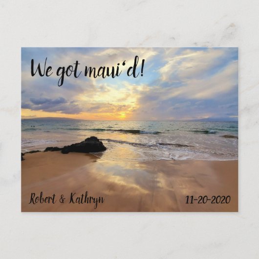 Prachtige Maui Beach We hebben Maui d'd Briefkaart (Voorkant)