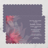 Prachtige Mauve uitnodiging (Voorkant / Achterkant)