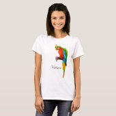 Prachtige meerkleurige Macaw Bird T-Shirt (Voorkant volledig)