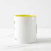 Prachtige meerkleurige Macaw Bird Tweekleurige Koffiemok (Center)