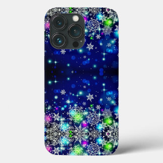 Prachtige meerkleurige sneeuwvlokken Case-Mate iPhone case