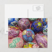 Prachtige meerkleurige was Oekraïense eieren Briefkaart (Voorkant / Achterkant)