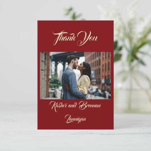 Prachtige Mehndi bruiloft dank u kaarten (Staand voorkant)