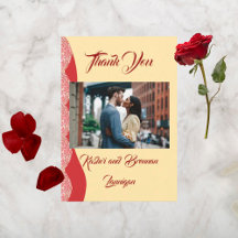 Prachtige Mehndi bruiloft dank u kaarten