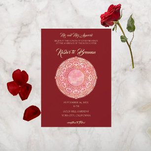 Prachtige Mehndi bruiloft Kaart