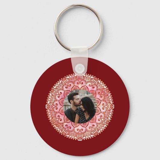 Prachtige Mehndi Sleutelhanger (Voorkant)