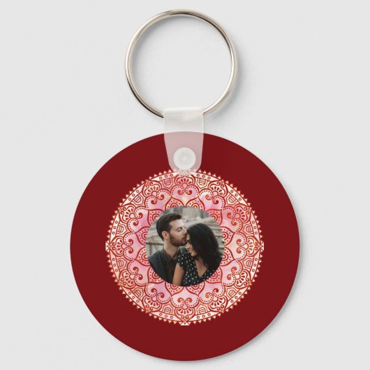 Prachtige Mehndi Sleutelhanger (Achterkant)