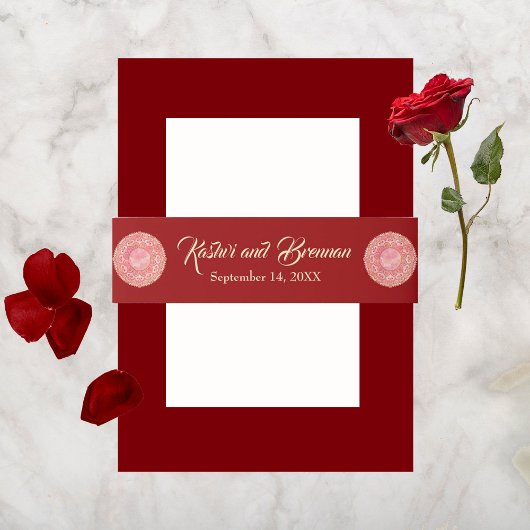 Prachtige Mehndi Uitnodigingen Wikkel