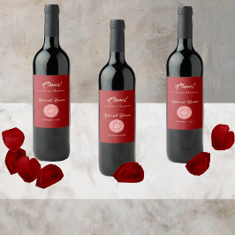 Prachtige Mehndi Wijn Etiket