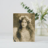 Prachtige  meid briefkaart (Staand voorkant)