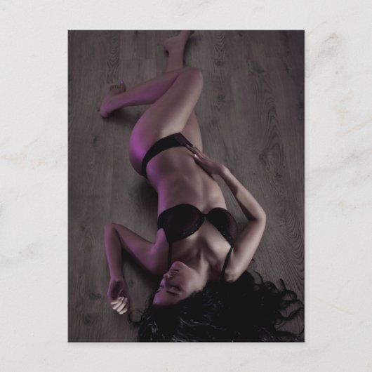 Prachtige meid briefkaart (Voorkant)