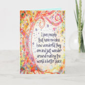  Prachtige Mensen Inspirerend Quote Kaart (Voorkant)