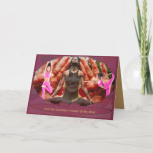 Prachtige mentale meditaties bedankkaart