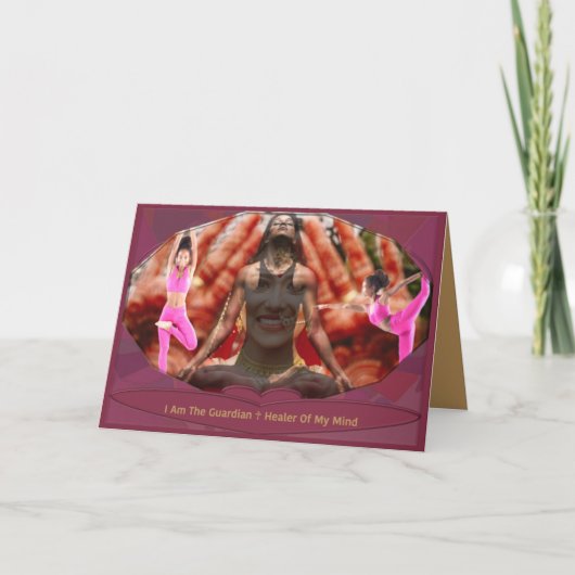 Prachtige mentale meditaties bedankkaart (Voorkant)