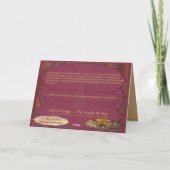 Prachtige mentale meditaties bedankkaart (Achterkant)