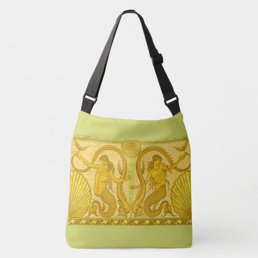 prachtige mermaiafdrukken crossbody tas (Voorkant)