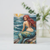 Prachtige Mermaid Briefkaart (Staand voorkant)