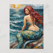 Prachtige Mermaid Briefkaart (Voorkant)