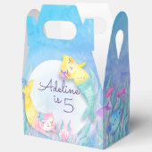 Prachtige Mermaid Cat (Mercat) thema feestdozen Bedankdoosjes (Open)