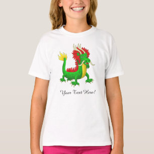 Prachtige met de hand getekende Chinese Draak T-shirt