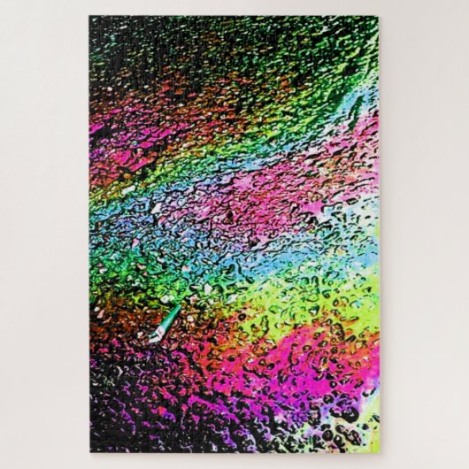 Prachtige metalen getextureerde weergave van het p legpuzzel (Verticaal)