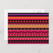 Prachtige Mexicaanse Aztec Colorful Pattern Briefkaart (Voorkant / Achterkant)